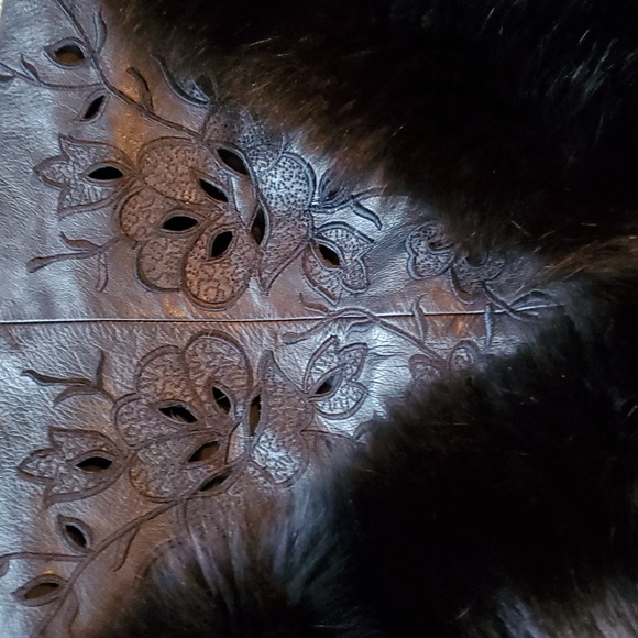 Vintage Dominic Bellissimo leather and fur coat - Picture 12 of 16